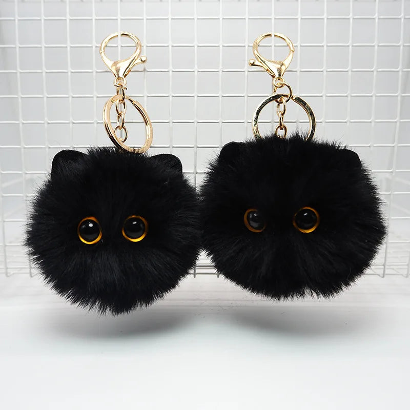 Chaveiro Blackcat pompom