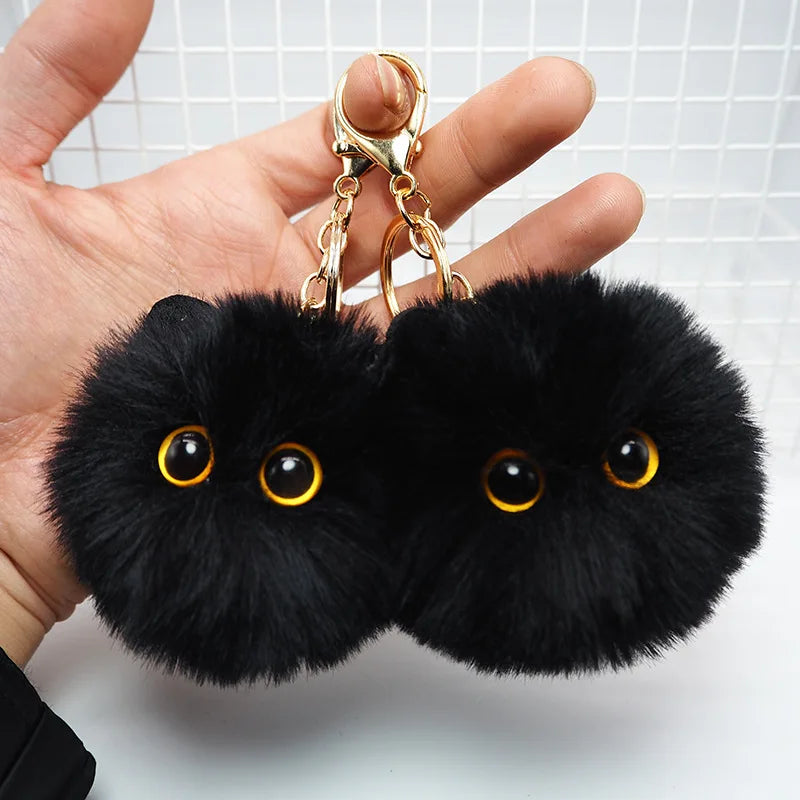 Chaveiro Blackcat pompom