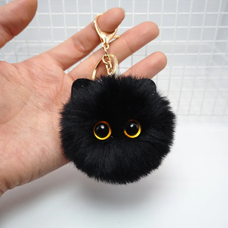 Chaveiro Blackcat pompom